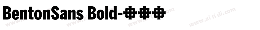 BentonSans Bold字体转换